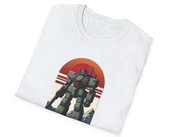 Minimalist Anime Mecha T-Shirt: Unisex Graphic Tee