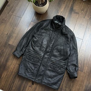 90’s YSL Leather Jacket Saint Laurent Leather