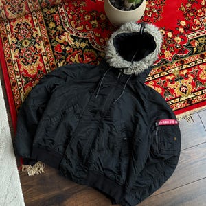 ジャケット・アウター type N2B flight down jacket black N-2B Nylon N-2B Jacket / Black – Front General Store
