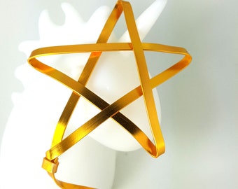 Mini Golden Star Tree Topper - small classic metal handmade tree topper - Christmas star - golden star decoration tree star -1212T