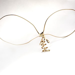 Giant Brass Bow Tree Topper - fil de laiton massif fait main arbre d’arbre - plus de 1 pied arc 120122 J