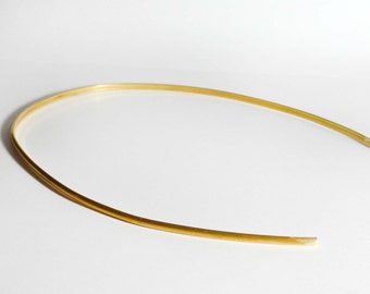 Simple Golden Circlet- Golden Crown for costume and wedding - brass no loops - flat back