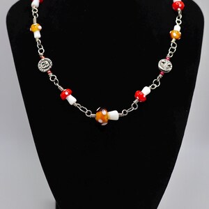 Sun and Moon Mushroom Necklace