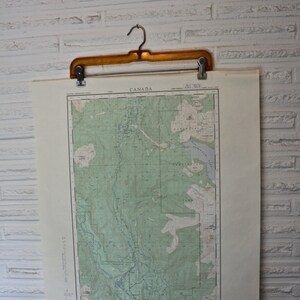 Vintage Erstausgabe Karte von Cheakamus River British Columbia Kanada, c1960, Vintage British Columbia Kanada Karte
