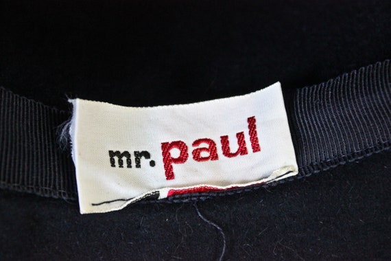 Sixties Era Navy Velvet Cloche by Mr. Paul, Circa… - image 7