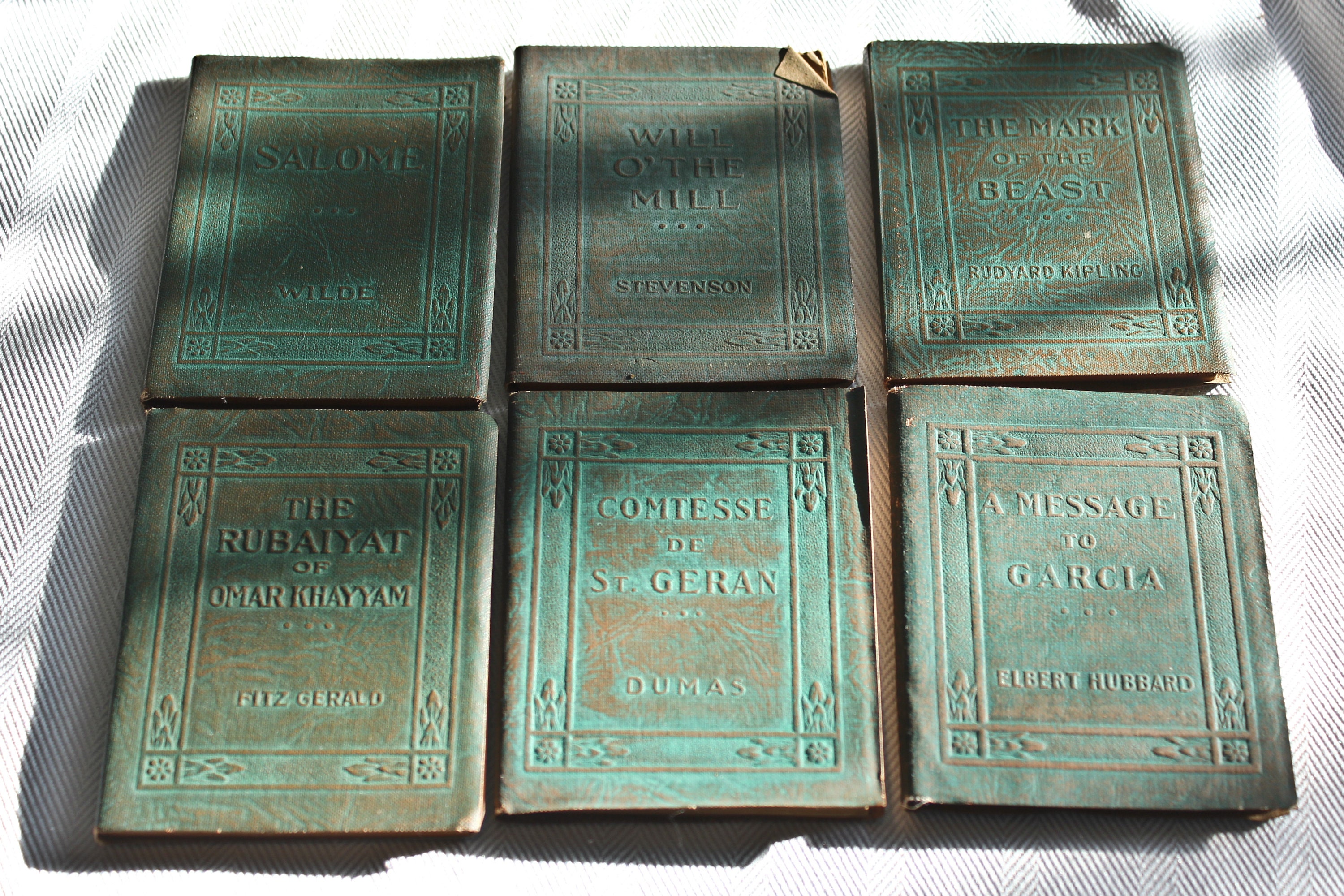 Set of Six Little Leather Library Recroft Editions Books Etsy Canada