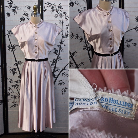 Satin Silk Silvery Violet Rhinestone Buttoned Shir