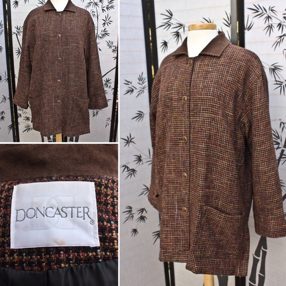 Vintage Brown Tweed Doncaster Jacket, Circa 1990s,