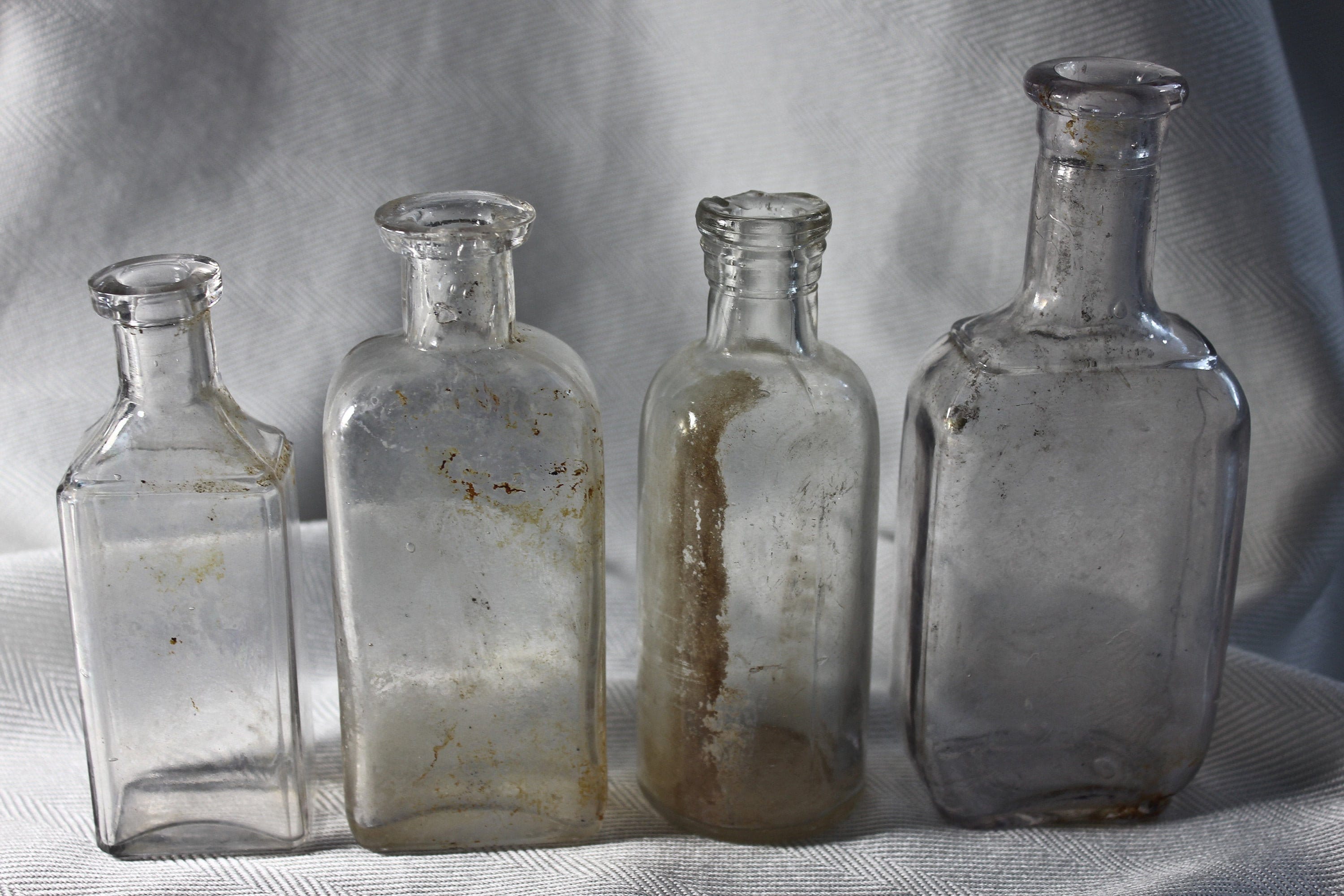 Vintage Bottle Collection: Circa 1900s-1930s Clear Glass Bottles - Etsy, image size:3000x2000