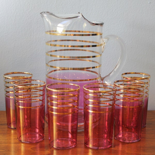 Pink Glassware Etsy