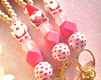 Teacher Beaded Lanyard | Personalized Lanyard | Trendy Teacher Lanyard | Teacher Gift | Pink Lanyard| Teacher Appreciation| Teacher Stocking