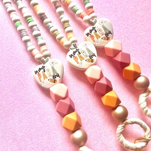 Paraprofessional Lanyard | School Staff Beaded Lanyard | SPED Lanyard | Boho Teacher Lanyard | Teacher Appreciation | Pencil Lanyard