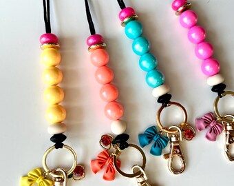 Bright Pencil Teacher Lanyard: Trendy ID Holder with Breakaway Clasp