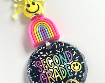 Elementary Teacher Lanyard | Composition Lanyard | Custom Lanyard | Trendy Teacher Lanyard | Teacher Gifts | Second Grade Teacher Lanyard