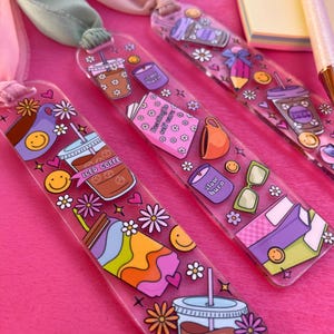 Acrylic Bookmarks | Book Lover Gifts | Reading Accessories | Books Accessories | Reading Essentials | Reading Gifts | Cute Girlie Bookmark