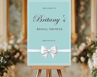Fashion Bridal Shower Welcome Sign Template (Digital Download)