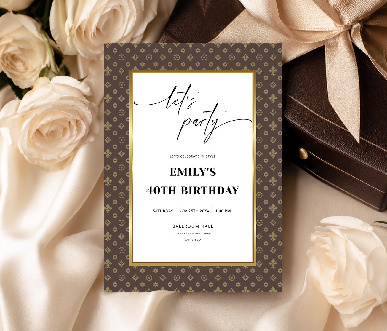 Louis vuitton invitation - Etsy 日本