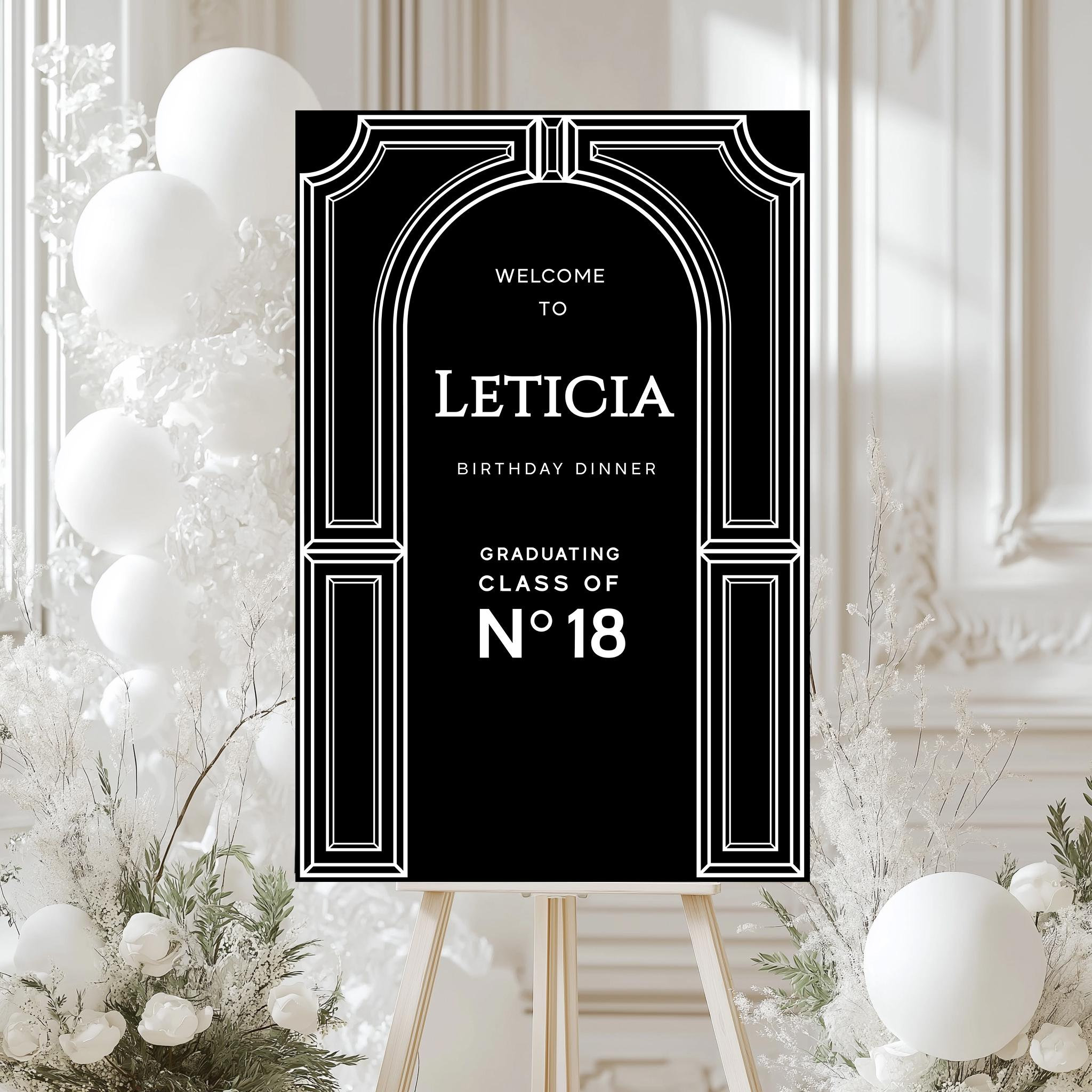To Invite Sign Welcome Sign Template, Editable Party Welcome Sign, Birthday Poster ...