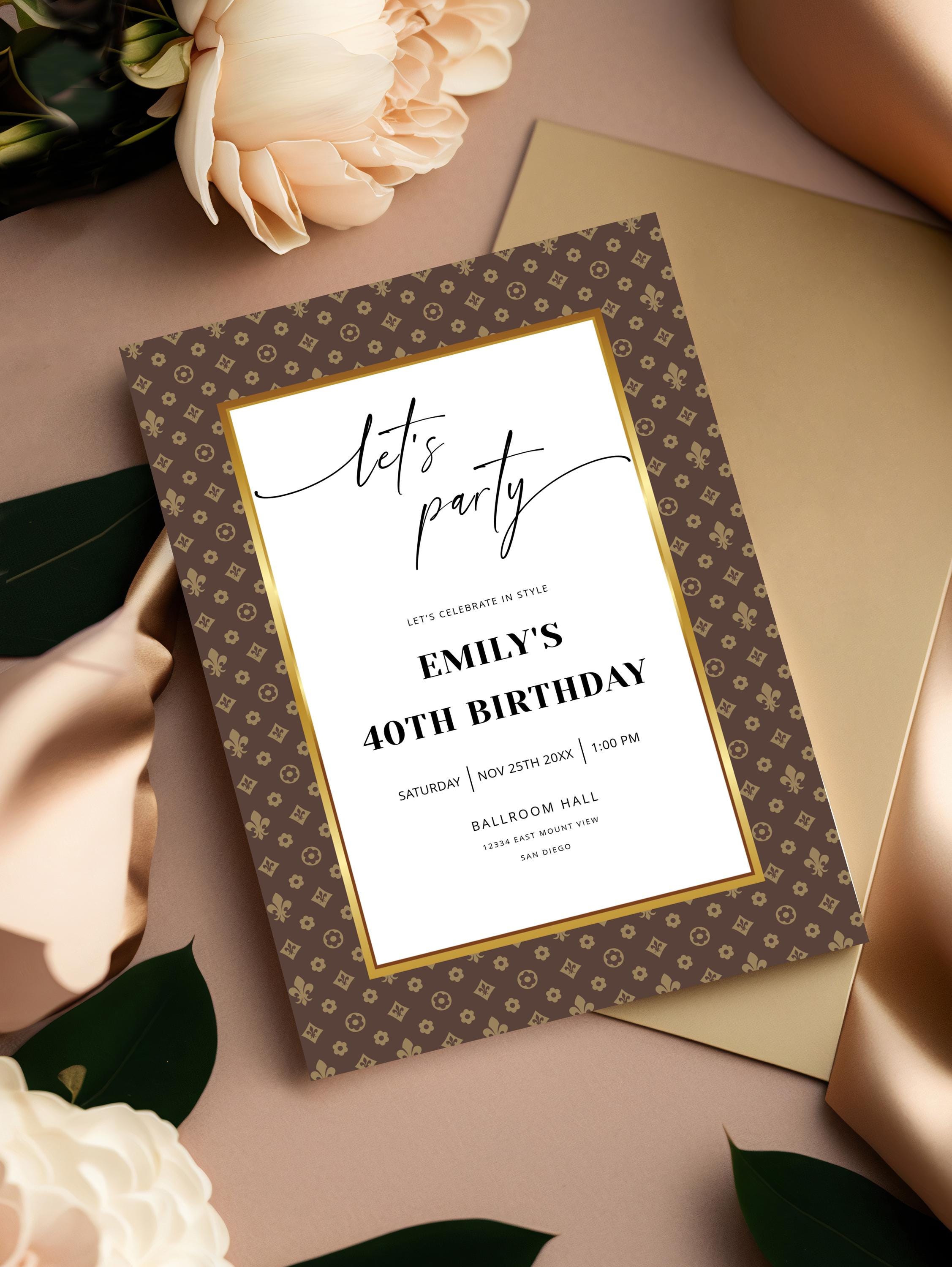 Louis vuitton invitation - Etsy 日本