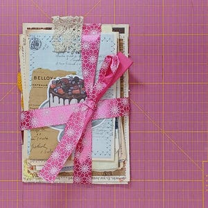 Junk Journal Kit, Ephemera Pack, 10x Cards, Papier, mixed papers, scrapbooking, Zubehör, Collagen, Happy Mail, Kreativbedarf, recycled, tags