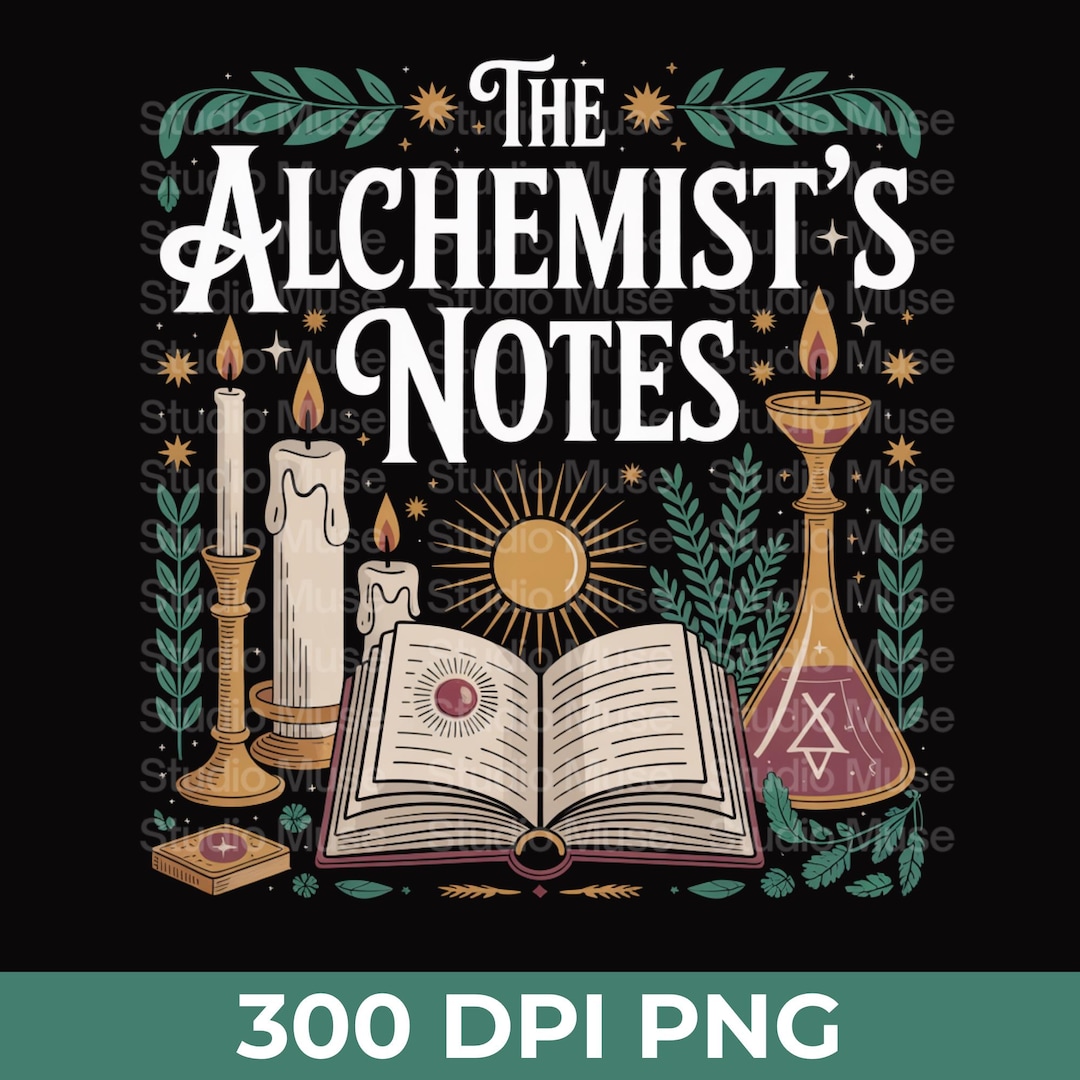 The Alchemist’s Notes PNG | Witchy Spellbook Clipart | Magical ...