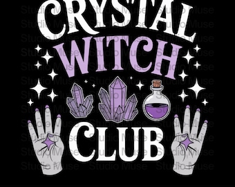 Weissagungsabteilung PNG | Kristall Ball Clipart | Himmlische Witchy Sublimations Design | Vintage Astrologie Kunst für Shirts & Prints