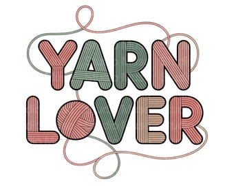 Garn-Liebhaber PNG | Moderne Stricken & Häkeln Clipart | Gemütliches Fibre Art Design | Craft Maker PNG für Garnbegeisterte