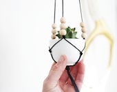 Mini Modern Macrame Hanging Planter