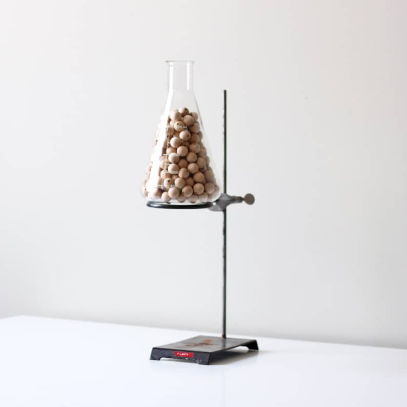 RESERVED vintage industrial lab stand / chemistry metal stand Etsy