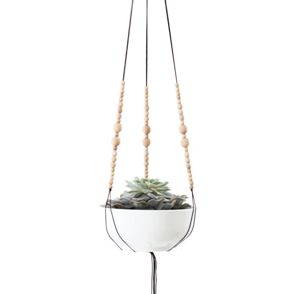 MIRARI .01  - Modern Macrame Hanging Planter without bowl - MORE COLORS