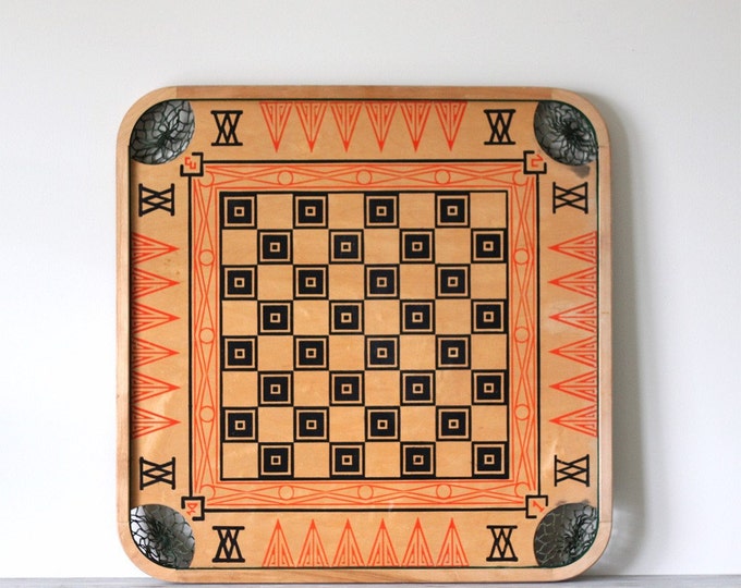 Vintage Wooden Game Board Etsy