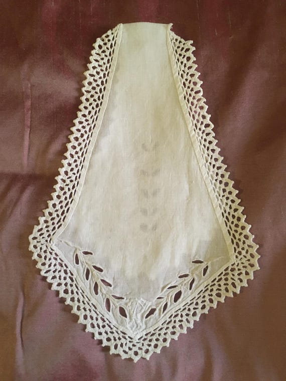 Linge ancien - COL, LAVALLIERE, JABOT ancien 19 è… - image 4