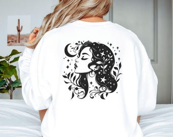 Aquarius Crewneck Sweatshirt, Astrology Sign Sweater, Horoscope Crew Neck, Constellation Sweat Shirt, Zodiac Gift for Him or Her