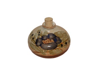Aceitera de cerámica con ramo de flores pintado a mano - La Poterie Provence