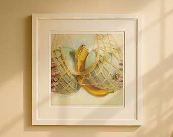 Holy Melons. Giclée Art Print. Bold Figurative Wall Art