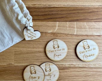 Kopf-oder-Zahl-Münze für junge Eltern - Originelles und personalisiertes Geschenk