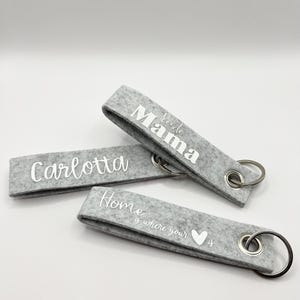 Felt keychain with name I personalized