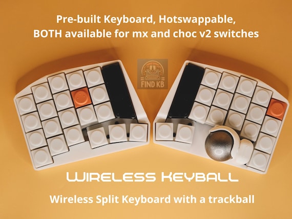 Ready to Use WIRELESS Keyball With a Trackball / Split