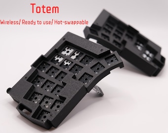 すぐに使えるワイヤレスキーボール、トラックボール付き / 分割