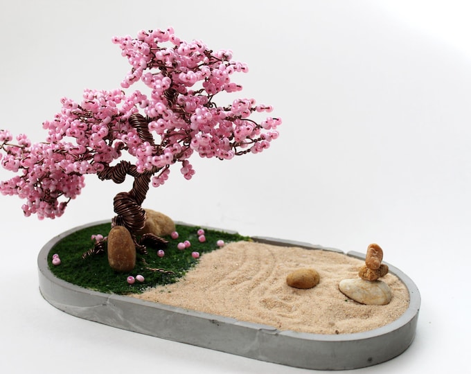 DIY Wire Cherry Blossom Zen Garden Kit