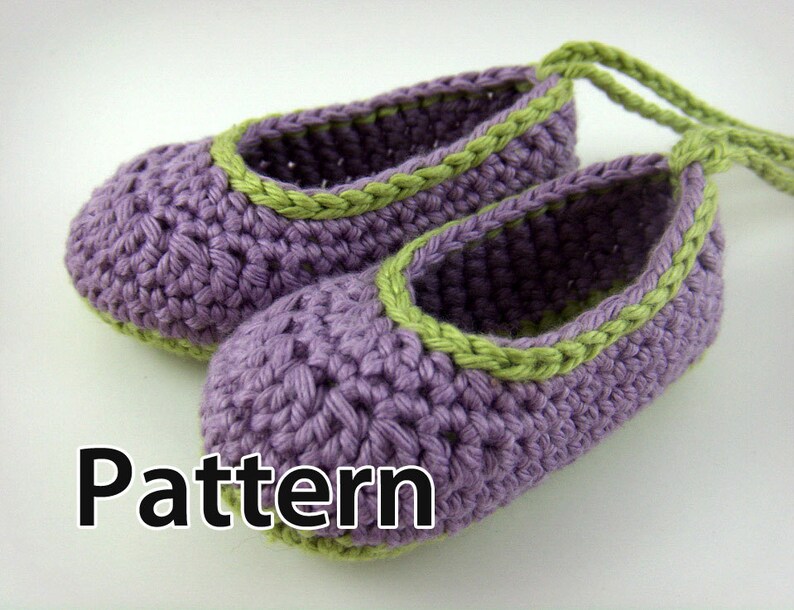 Crochet Pattern Baby Ballet Flats Etsy UK