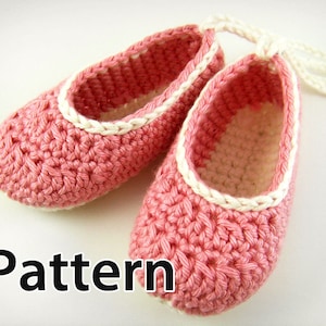 Crochet Pattern - Baby Ballet Flats