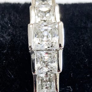 Princess cut CZ Anniversary ring