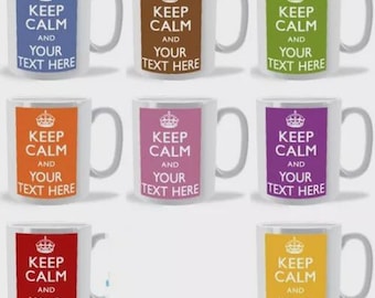 Personalized Keep Calm Gift: Custom Name Mug, Shirt, or Print