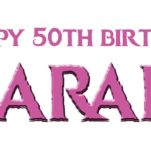 Personalised Birthday Banner with Photos & Age – Custom Party Decoration – Unique Gift for Him, Her, Kids, Adults – DIY Celebration Decor