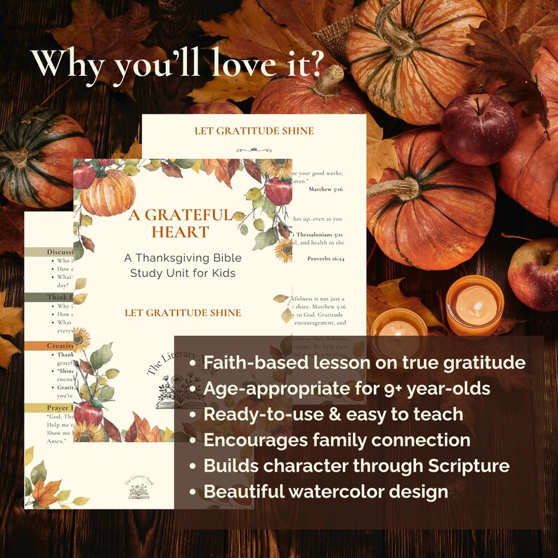 Thanksgiving Bible Lesson for Kids: Let Gratitude Shine (digital ...