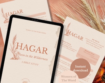Estudio bíblico de Agar para imprimir / Devocional cristiano para mujeres (PDF)