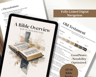 Biblia simplificada - Resumen digital de la Biblia libro por libro - KJV - Optimizado para GoodNotes y Notability