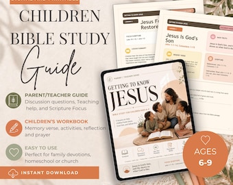 Conociendo a Jesús: Cuaderno de estudio bíblico y guía para padres