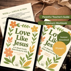 Love Like Jesus Kids Bible Study + Workbook | Printable Ages 6+